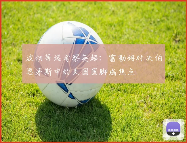 波切蒂诺考察英超:富勒姆对决伯恩茅斯中的美国国脚成焦点
